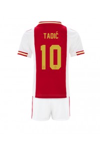 Fotbalové Dres Ajax Dusan Tadic #10 Dětské Domácí Oblečení 2022-23 Krátký Rukáv (+ trenýrky)